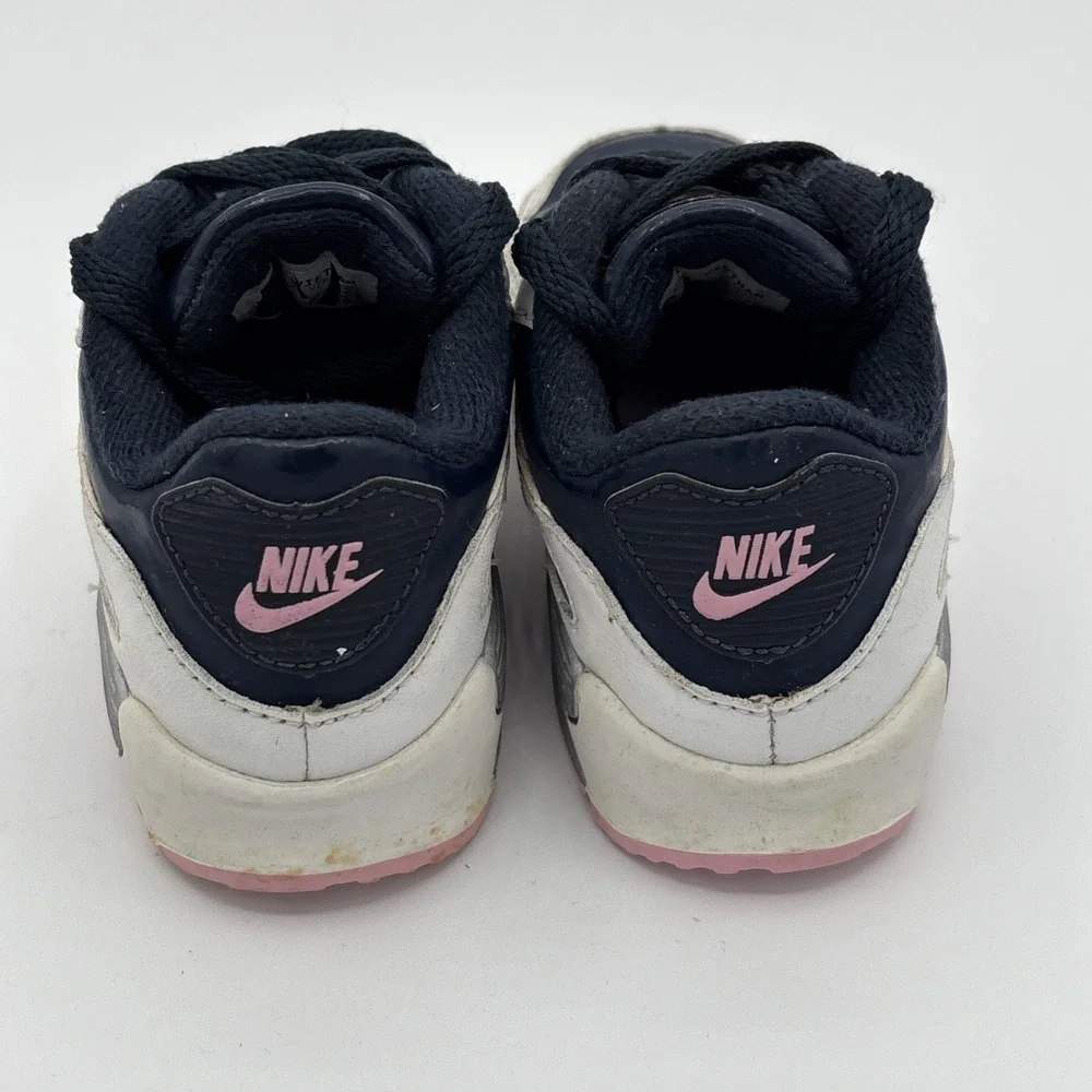 Nike Air Max 90 Triple Navy Pink‎ Toddler Sneakers 6c